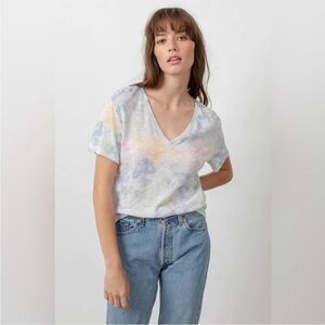 Rail’s Cara V Neck Rainbow Tie Dye